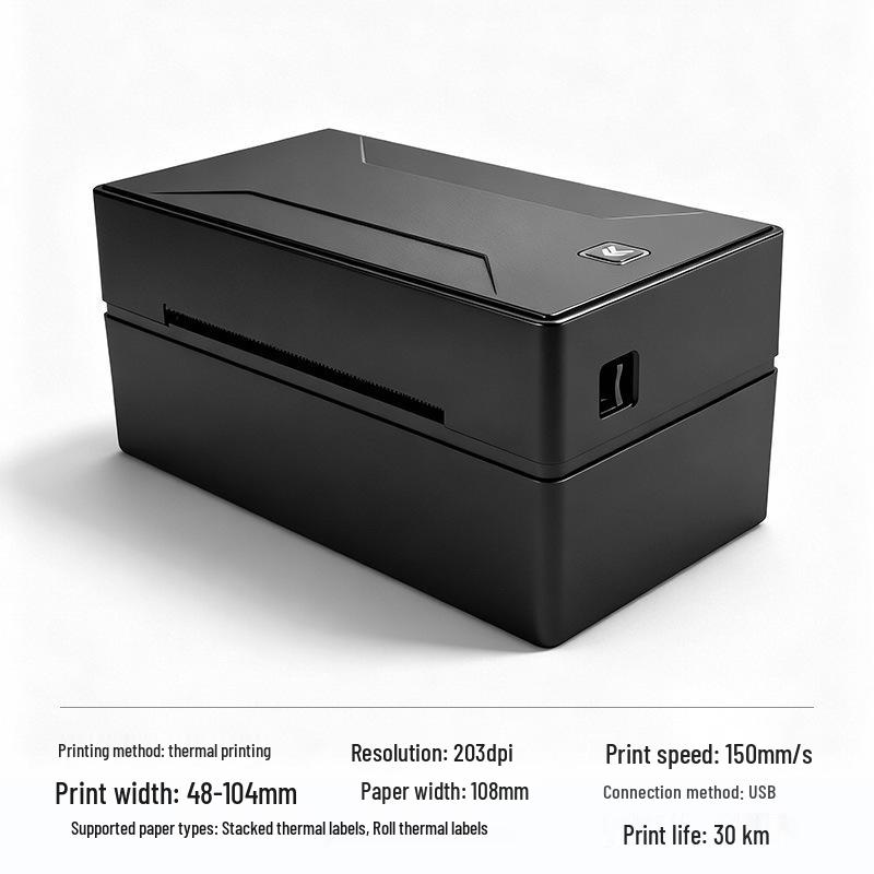 4-Inch Thermal Label Printer for Self-Adhesive Barcode & Waybill Labels