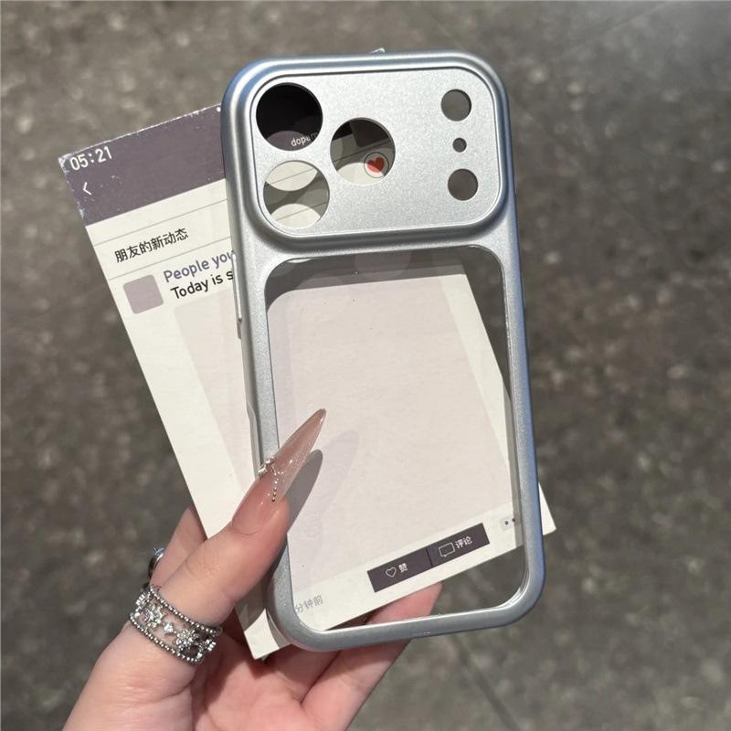 High Value Two-color Second Change 17 Suitable for Apple 16 Pro Large Window Mobile Phone Case 15/13/14 Soft 12 Protective Case