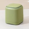 Non-slip Plastic Wastebasket Press Type Paper Waste Bin Creative Desktop Trash Can  Bedroom