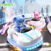 Cartoon Rc Racing Car Remote Control Bumper Cars for Kids Race Battle Ejecting Bumper Car Music Spray Light Children's Boys Gift