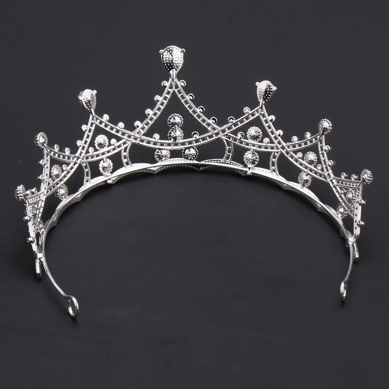 2023 Half-Circle Rhinestone Wedding Crown, Bridal & Birthday Headpiece