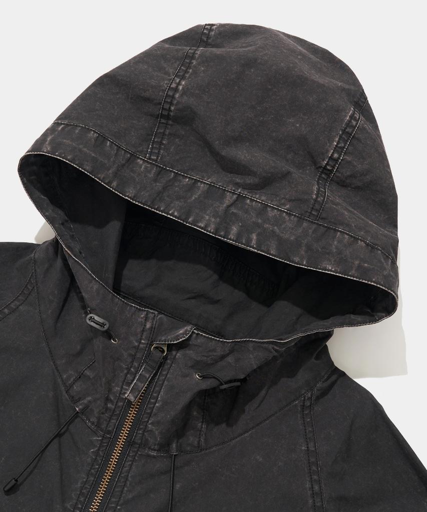 Columbia University Urban Washed Wooven Zip-Up Jacket_Black