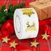 500Pcs Gold Snowflake Christmas Stickers Candy Bag Envelopes Sealing Label Christmas Gifts Box Decorations Sticker