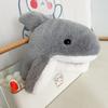 Stuffed Plush Animal Toys Gray Shark Hand Finger Story Puppet Cute Dolls Educational Baby Toys Simulated Shark Children Gift