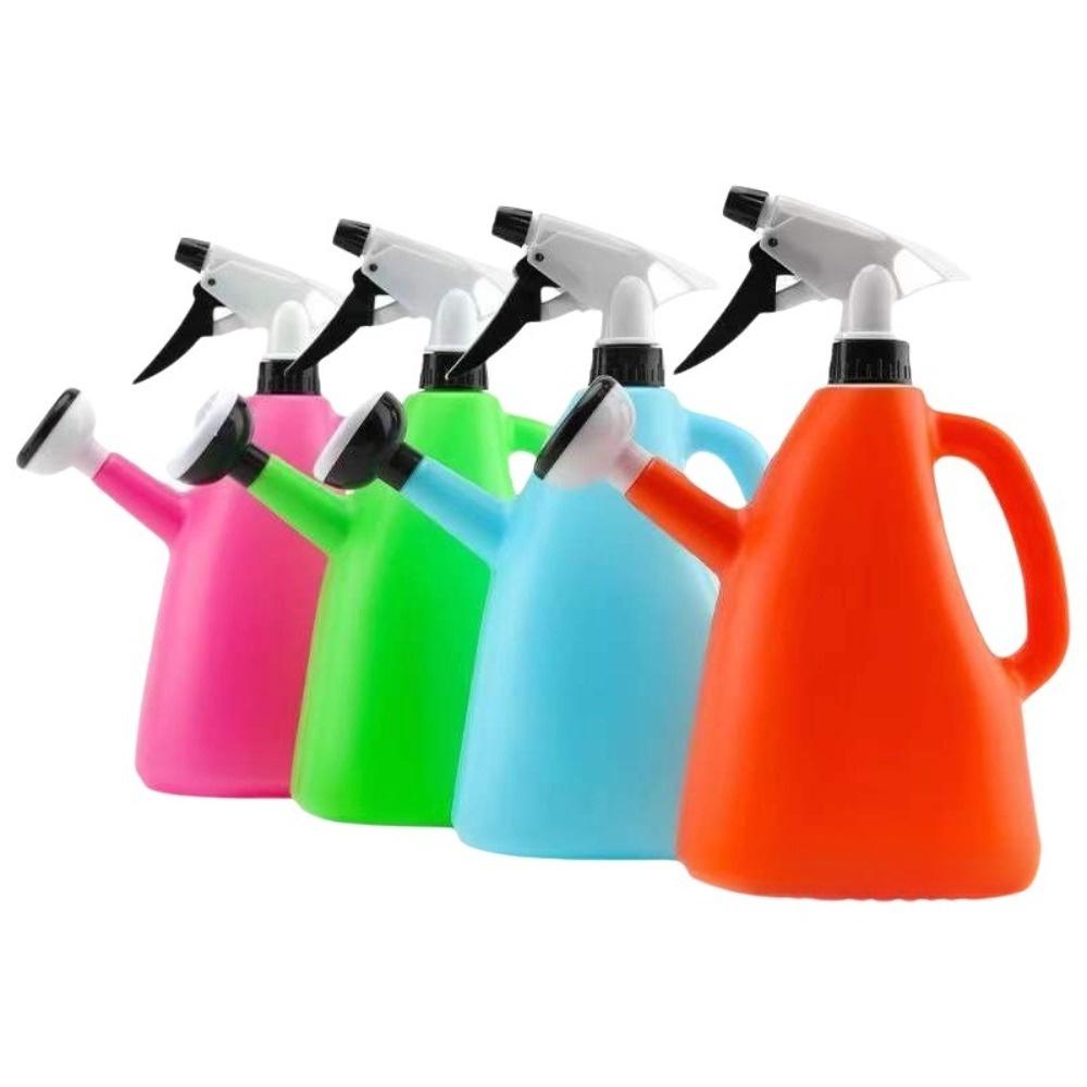1L Capacity Pressure Spray Water Kettle Plastic Flower Sprayer Watering Can  Home Use