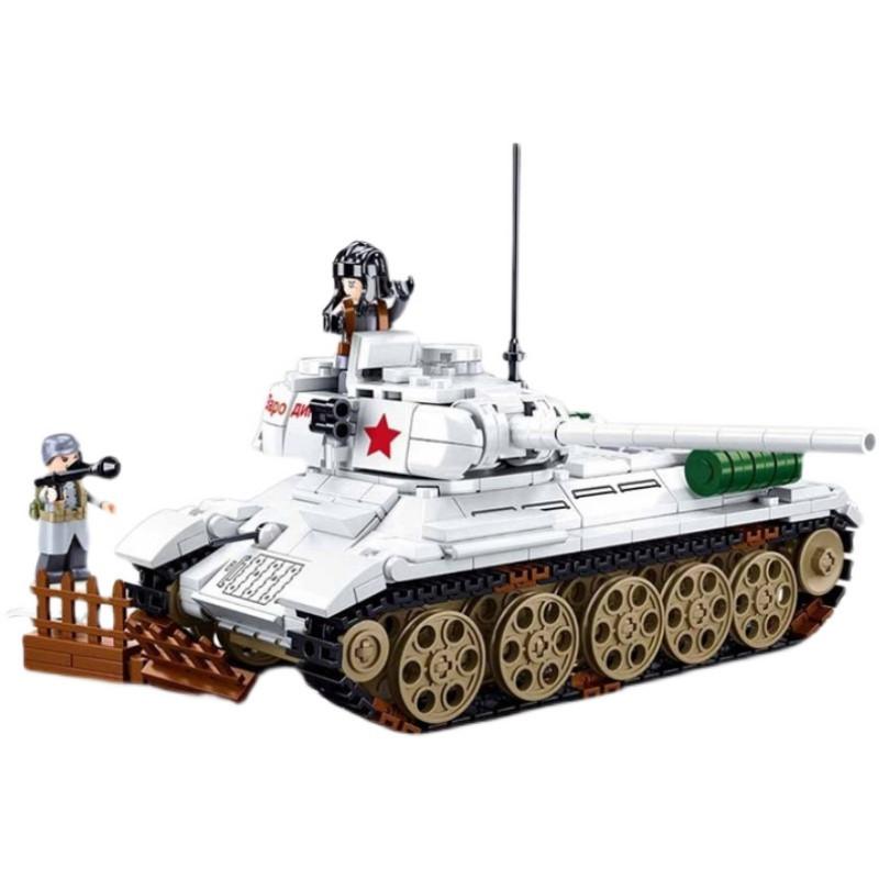 Vojenský Challenger Leopard Panther Těžký hlavní bojový tank Voják Stavebnice Plastový model Kostky Armádní hračky pro děti