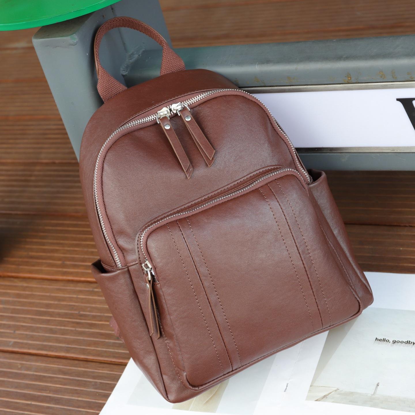 

Genuine Leather Women‘s Backpack High Quality Luxury Travel Backpacks Fashi Cowhide Versatile Women Bag Girls School Backpack