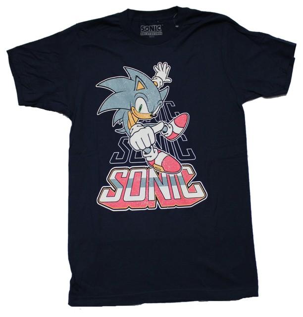 Adult and Children Hedgehog Sonic Classic Retro Cotton TShirt Everyday Casual Versatile Sports for Parents and Kids or Friends S