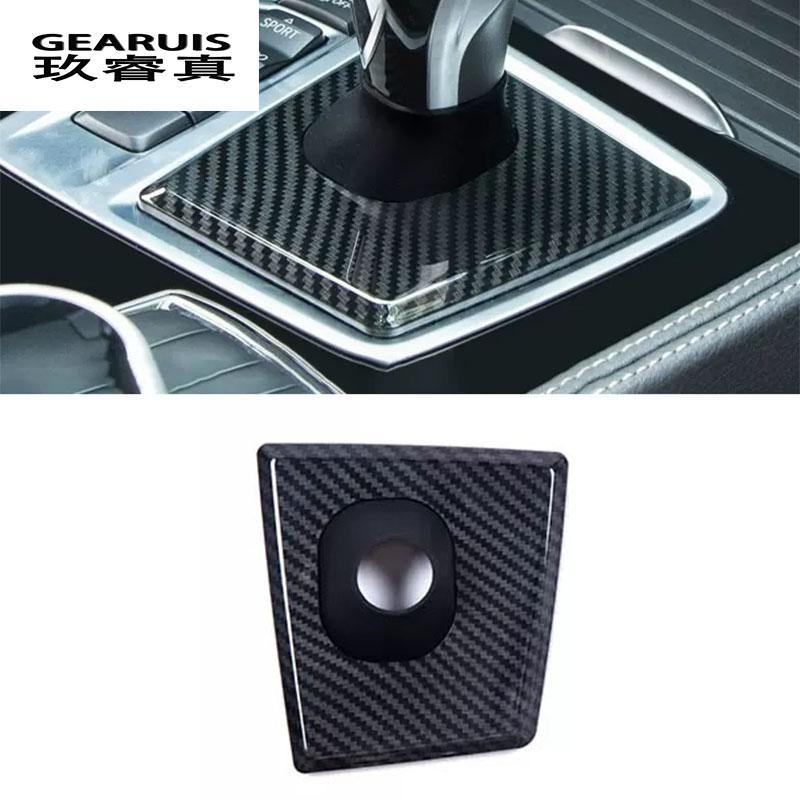 Para bmw x1 f48 u11 x2 f39 1 série f52 f40-2023 fibra de carbono estilo do carro console central alavanca de mudança de engrenagem capa poeira