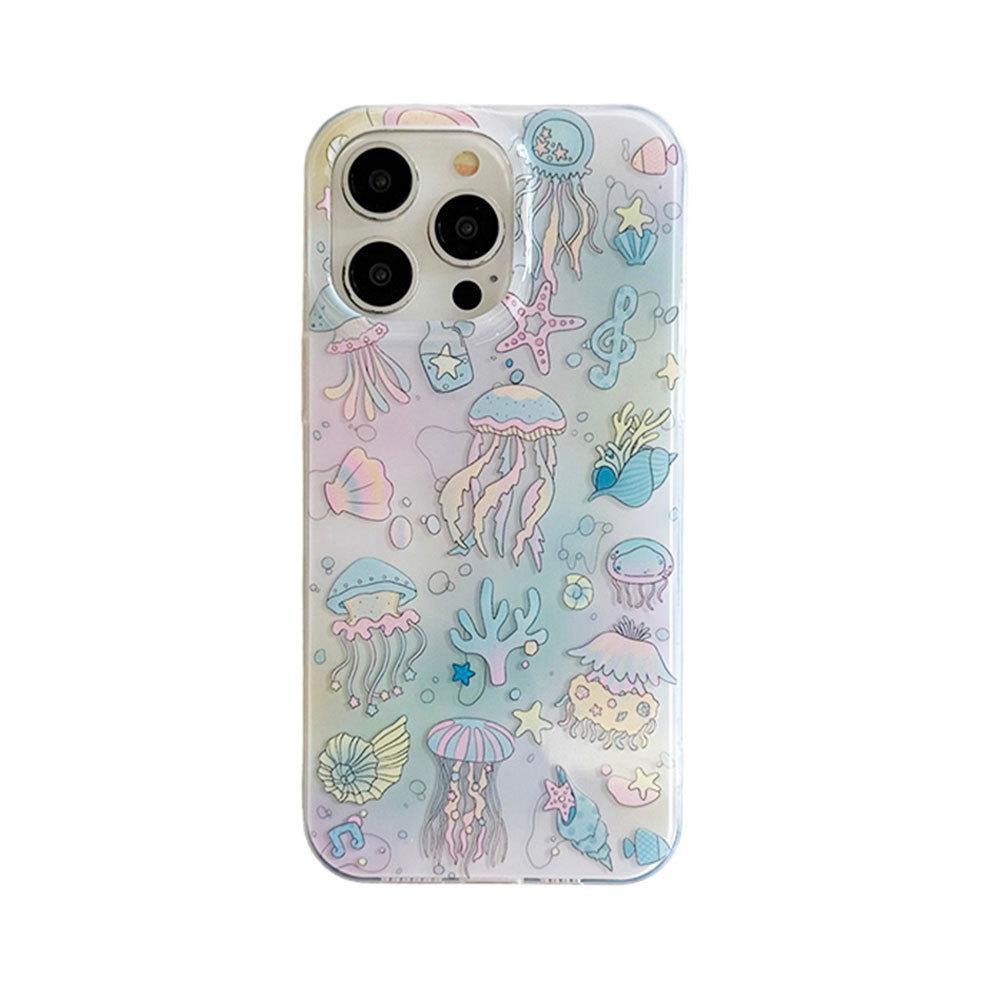IMD Is Suitable for Apple 17 Mobile Phone Case iPhone16promax Symphony Jellyfish Group Protective Case iPhone17.