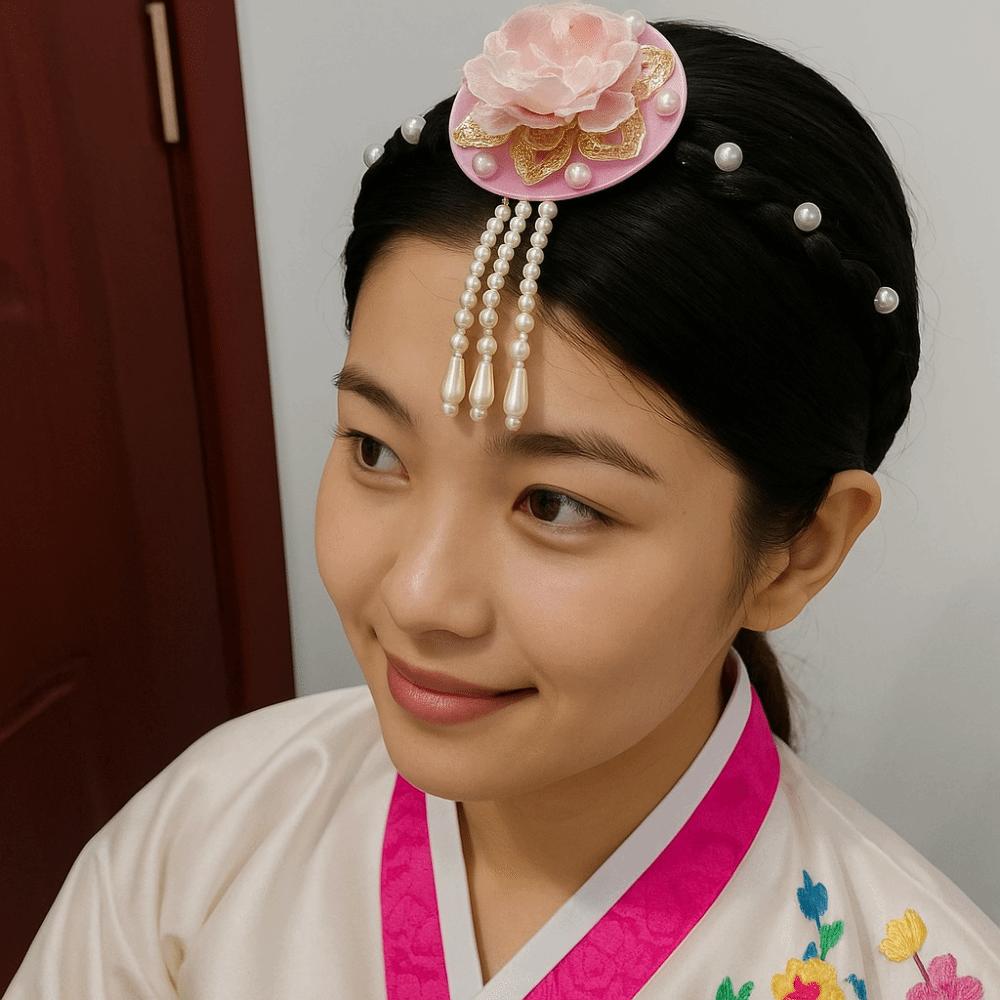 Tassels Korean Headband Pearl Stage Dance Hair Hoop Fashion Hanbok Hairband  Wedding
