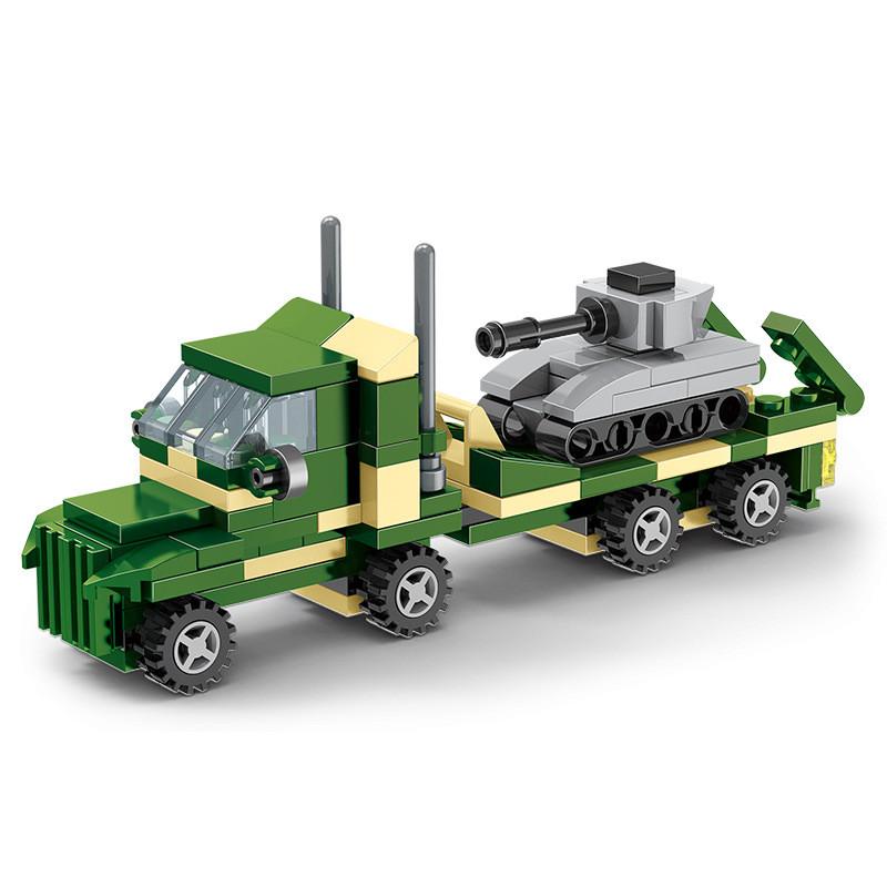 

Tank Loading Vehicle Assembling Building Blocks Toy With Abs Plastic For Gift