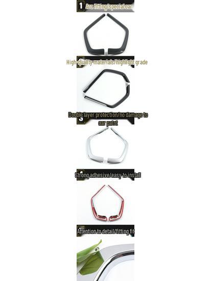 Compatible RAV4 Center Grille Side Trim: Front Lip, Bumper Guard, Scratch-Resistant Exterior Modification