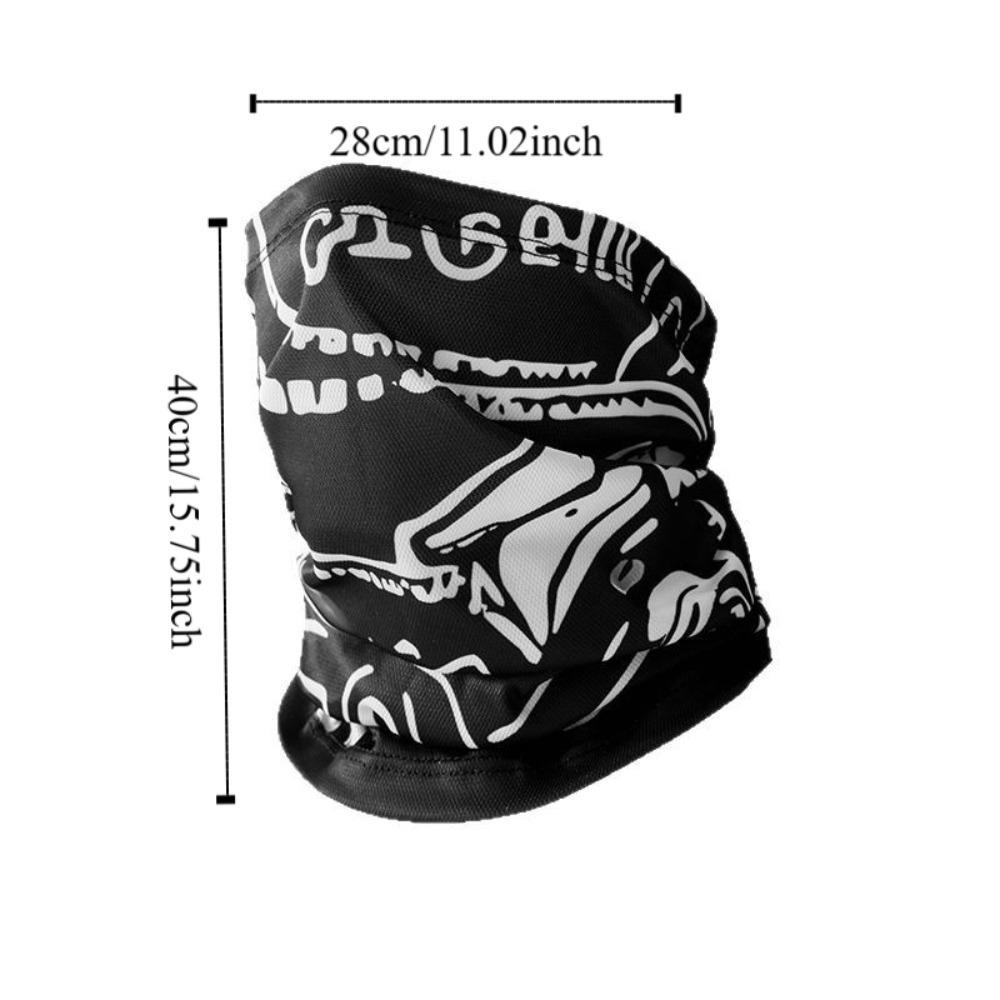 Breathable UPF50+ Sunscreen Mask Lightweight Thin Motorcycle Scarf Absorb Sweat Full Face Cover UV Protection Mask Cycling