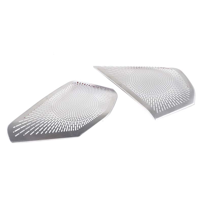 For BMW X3 G45 2025 2026 Rear Door Speaker Cover Car Door Speaker Decorative Mesh Cover Stainless Steel Silver 2pcs