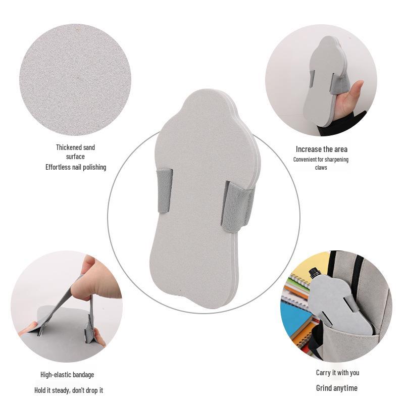 Pet Nail Sandboard: Dog & Cat Nail File, Trimmer, Grinder & Scraper