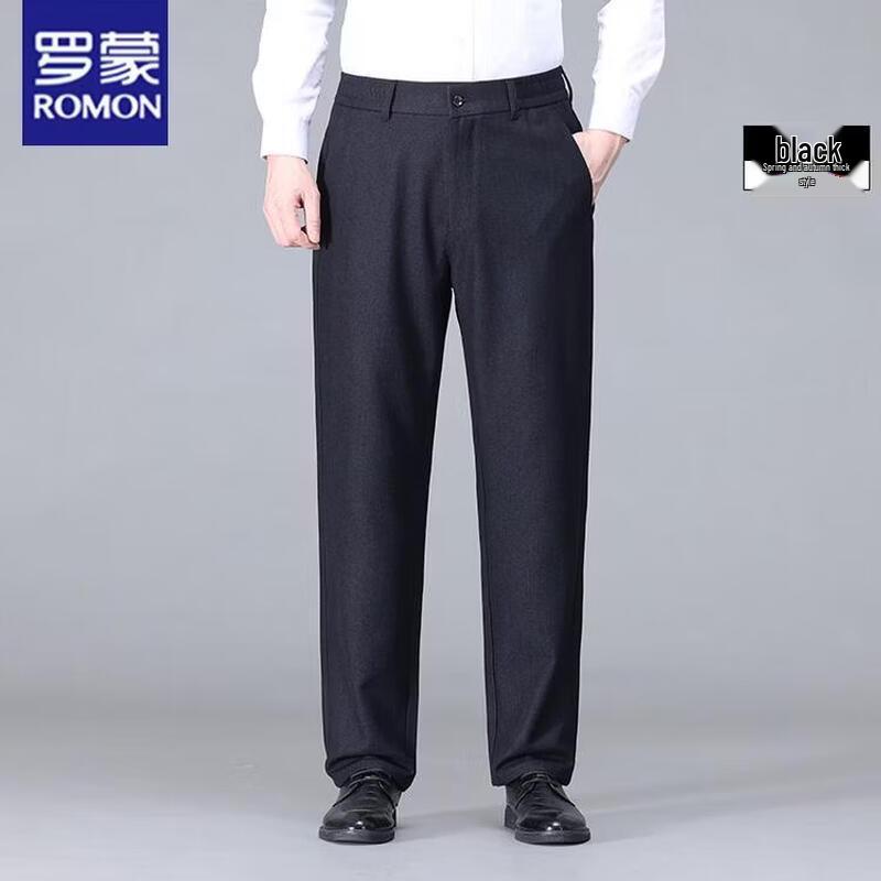 ROMON Men's Casual Trousers for Middle-Aged & Elderly