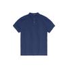 Polo SS23 Solid Color Logo Embroidered Short Sleeve Polo Shirt Men Tops Blue Gray 710794276-040
