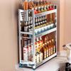 Yingbai 3-Tier Stainless Steel Kitchen Spice Rack with Chopsticks Holder