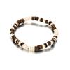 Simple Turquoise Wood Bead Bracelet, Retro Personalized Versatile Beaded Coconut Shell Bracelet Men'S Jewelry
