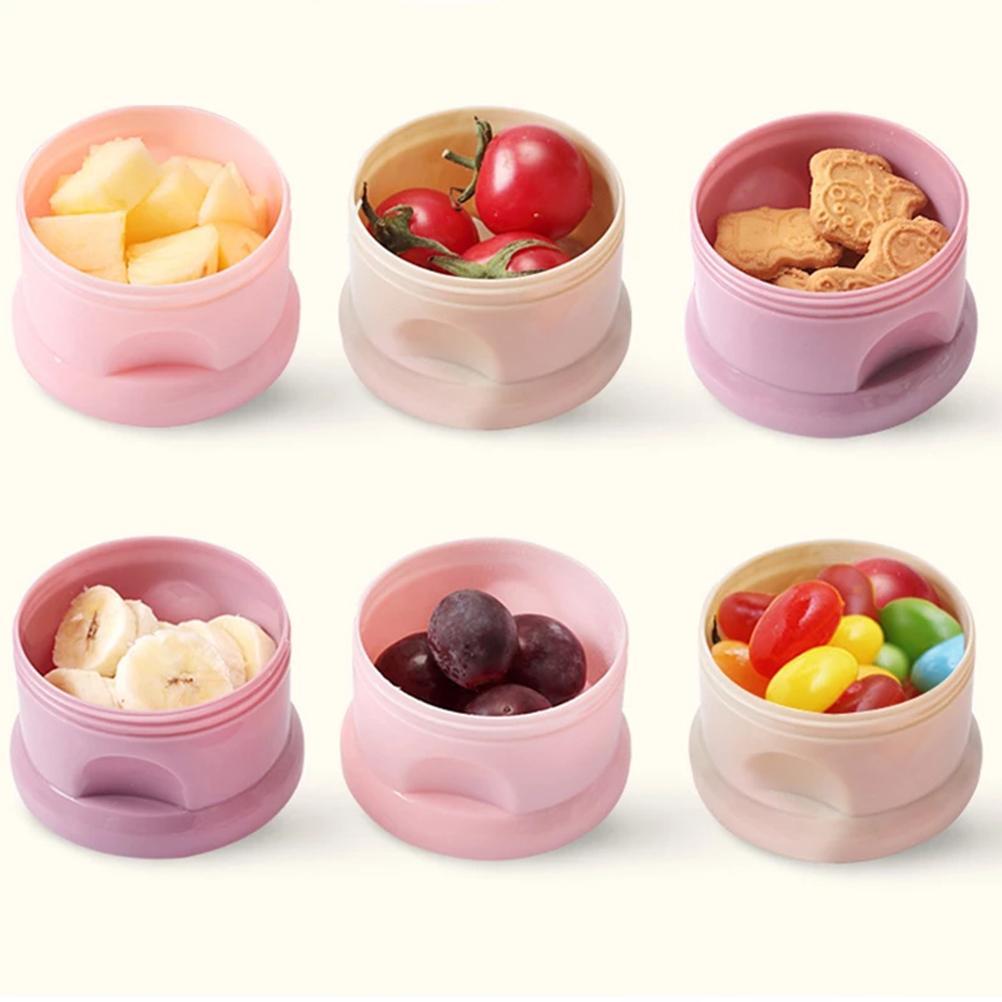 1PCS 4 Layer Baby Formula Dispenser Side Open Milk Powder Container Feeding Storage Box