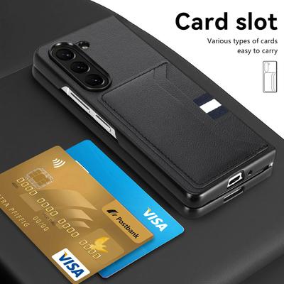 Luxury Leather Wallet Bag Card Slot Case for Samsung Galaxy Z Fold7 5G Fold 7 6 5 Fold6 Fold5 Fold3 Fold4 Fold2 Fold 4 3 2