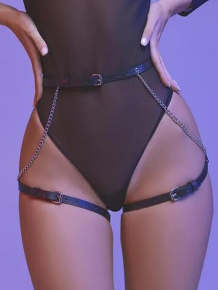 Bondage Harness Woman Garter Belt Goth Underwear Leg Harness Belts  Sensual Lingerie Body Suspenders Waist Strap Club Party