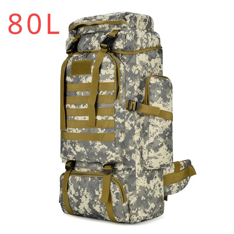 80L/100L Mountaineering Bag Climb Bag Tactical Backpacks Large Backpack Outdoors Hiking Camping Travel Bags