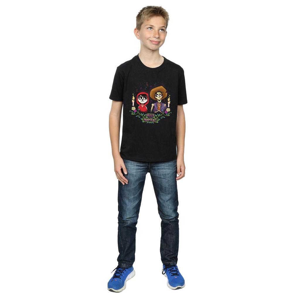 Disney Chłopięcy T-shirt Coco Miguel i Hector