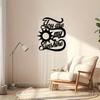 Metal Wall Art Sunshine Quote Iron Sculpture Handmade Gift for Mom Home Decor