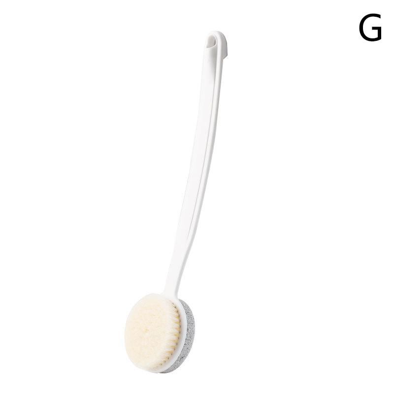 1Pcs Pumice Brush Exfoliating Foot File Double Sided Long Handle Stone Care Scrubber Exfoliator Body Brush