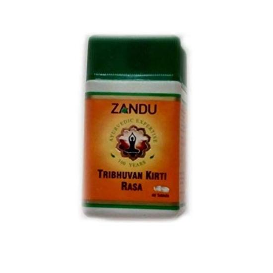 Zandu Tribhuvan Kirti Rasa Pack Of 2 (40 tab. Each)