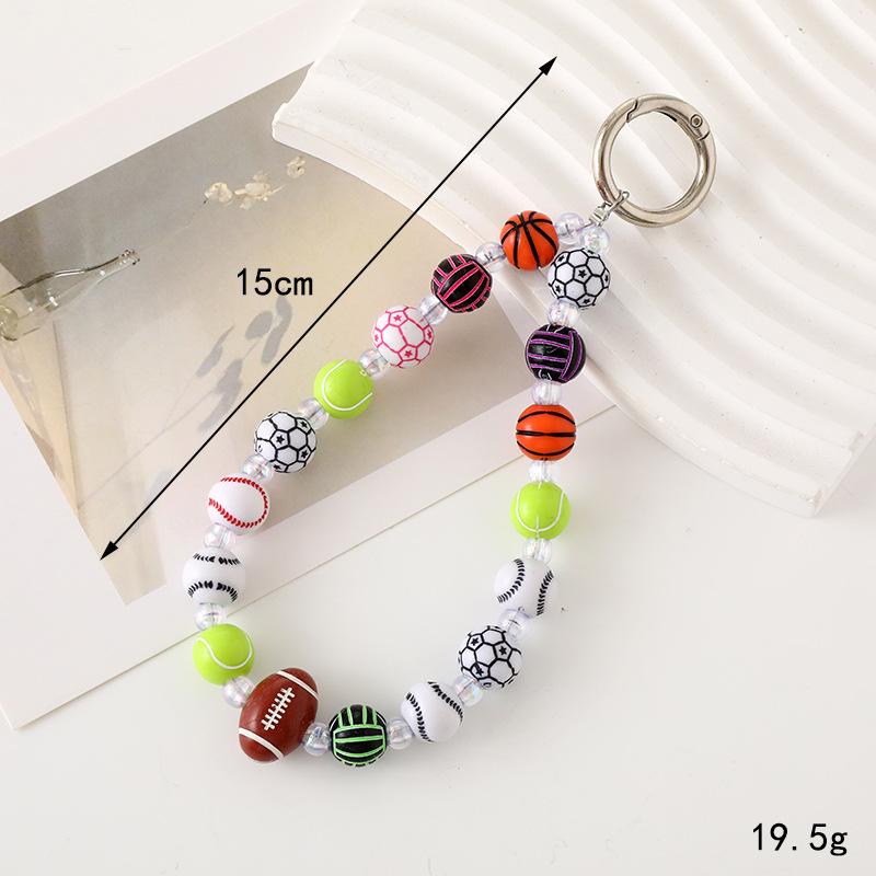 Billiards Beaded Phone Chain ABS