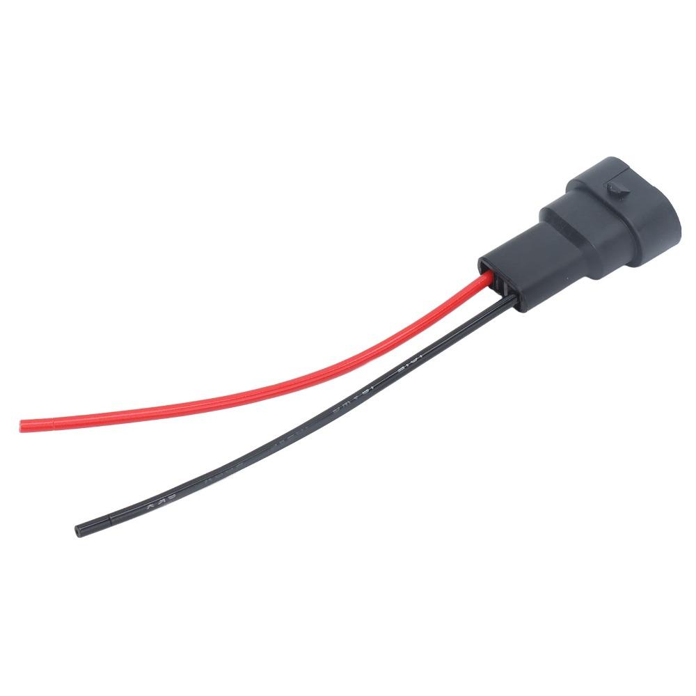 2PCS 12V Male Socket Connector Extension Wiring Male Adapter Socket Wires  Automotive Driving Light