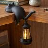 Cats Hook Cats Shaped Shelf Hook Lying Cats Key Holder for Shelf Placement, Extended-Tail Plastic Hook for Small Items and Interior Display Accent