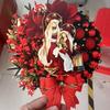 Christmas Berry & Pine Cone Wreath - Festive Doorway Hanging Ornament