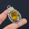 Memorial Day Deal 925 Sterling Silver Natural Tiger Eye Wedding Pendant Jewelry
