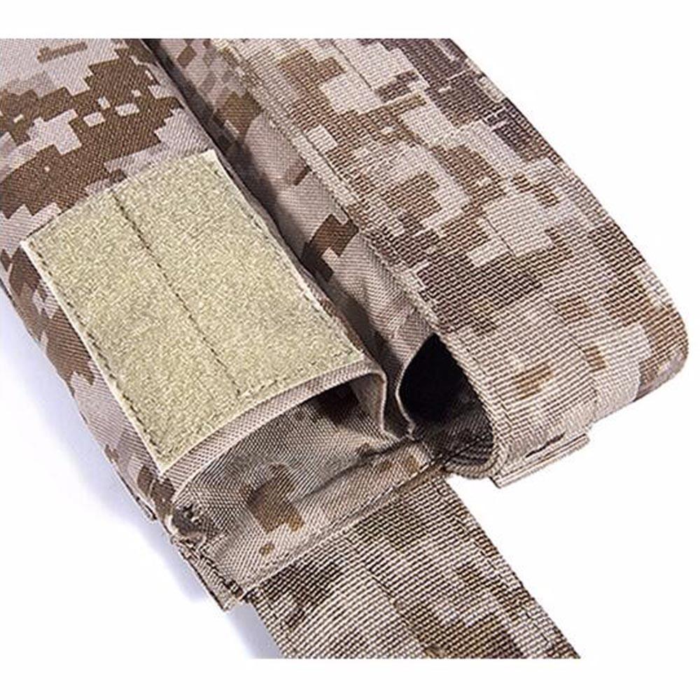Sac de chargeur Molle camouflage en nylon 1000D, deux unités, pochette de chargeur tactique, étui de chargeur.