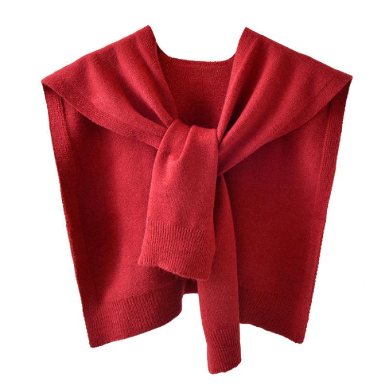 1PC Clothing Accessories Versatile Solid Color Classic Shawl Warm Scarf Minimalist Style Knit Material Fashion Multi-Color