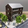 1/150 N Scale Building Model Japanese Modern City Building Train Scene Miniature Sand Table Landscape DIY Assembly Model Toy