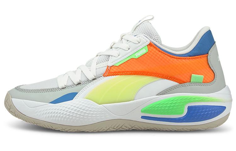 PUMA Court Rider White Multi 195658-01 42.5