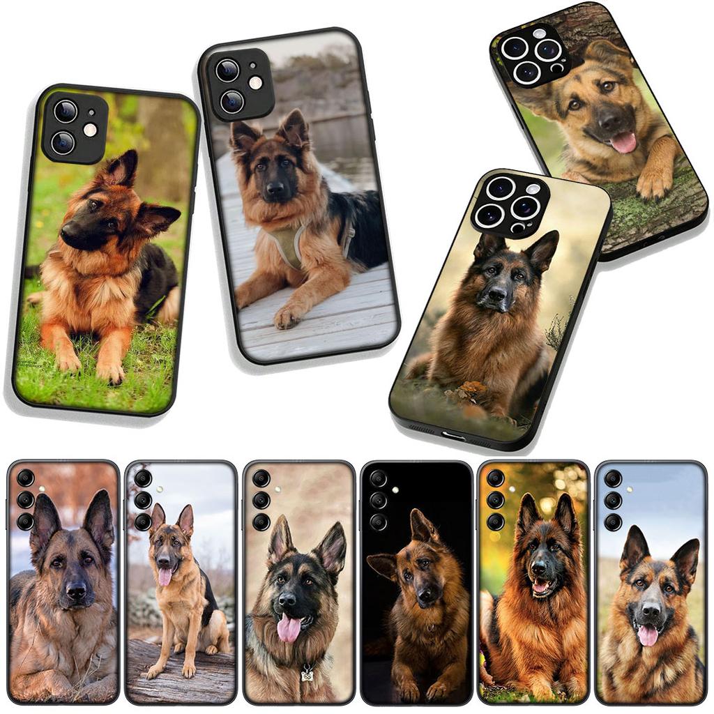 Phone Cover German Shepherd Lovely Dog Casing for Apple iPhone 16 15 14 Plus 13 12 Mini 17 Pro Max + ProMax 16E Air 15+ Case