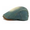 Unisex Denim Newsboy Cap - Vintage Washed Flat Cap for Casual Daily Wear (4 Color Options)