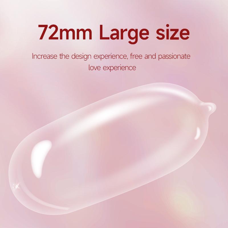 Pack of 10 - Extra Large Ultra-Thin 72mm English Version Condoms 200mm Long, Bulk Discount Available