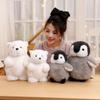 Fluffy Stuffed Small Penguin Doll Marine Animal Penguin Plush Doll Polar Bear Plush Toy  Kid Gift