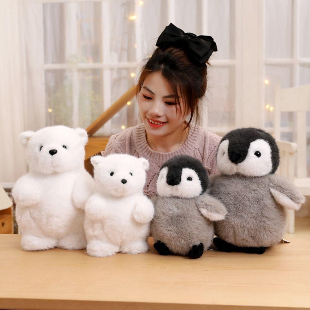 Fluffy Stuffed Small Penguin Doll Marine Animal Penguin Plush Doll Polar Bear Plush Toy Kid Gift