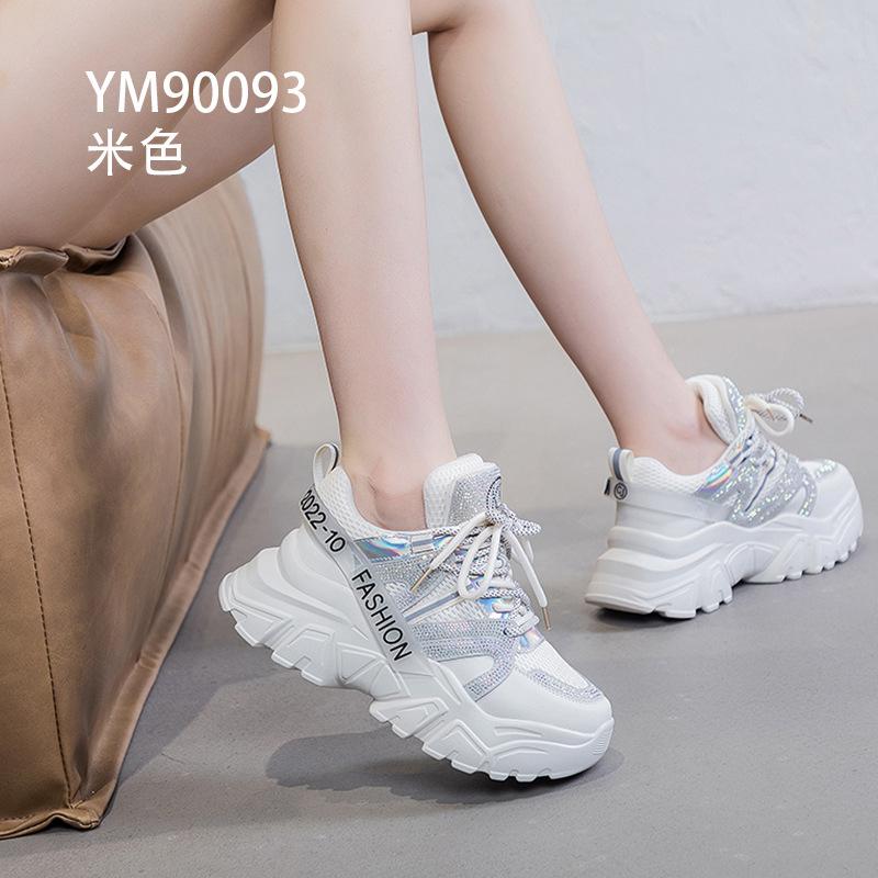 

Autumn and winter dad shoes rhinestone velvet leather small purple platform sports ins tide 36