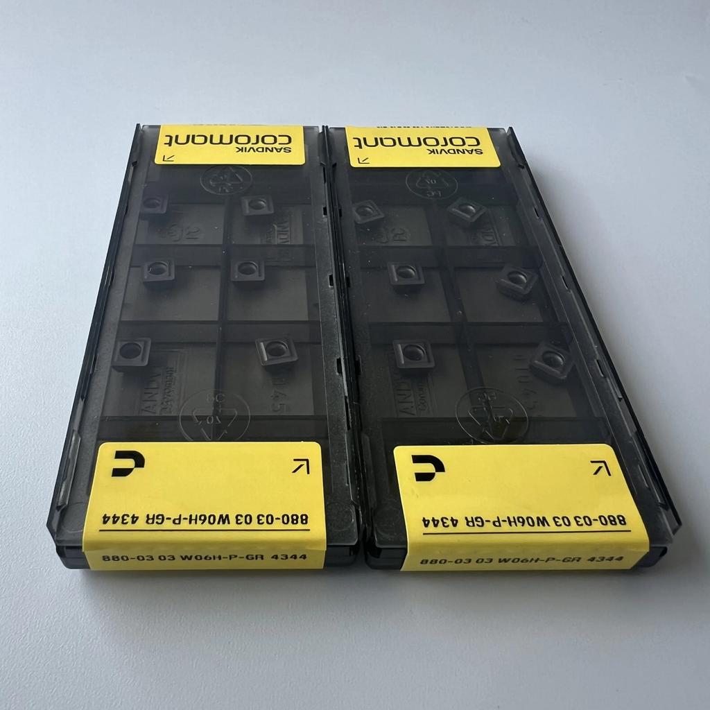 SANDVIK / 880-0303W06H-P-GR 4344 / Industrial indexable Carbide Inserts 10 Pcs