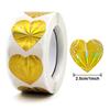 100-500pcs Heart Stickers for Envelopes Valentine's Day Sparkling Heart Stickers Decorative Love Stickers Holiday Decoration