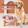 Ceramic Planet Slow Feeder Dog Bowl Elevated Anti-Choke Pet Food Bowl for Large Medium Dogs